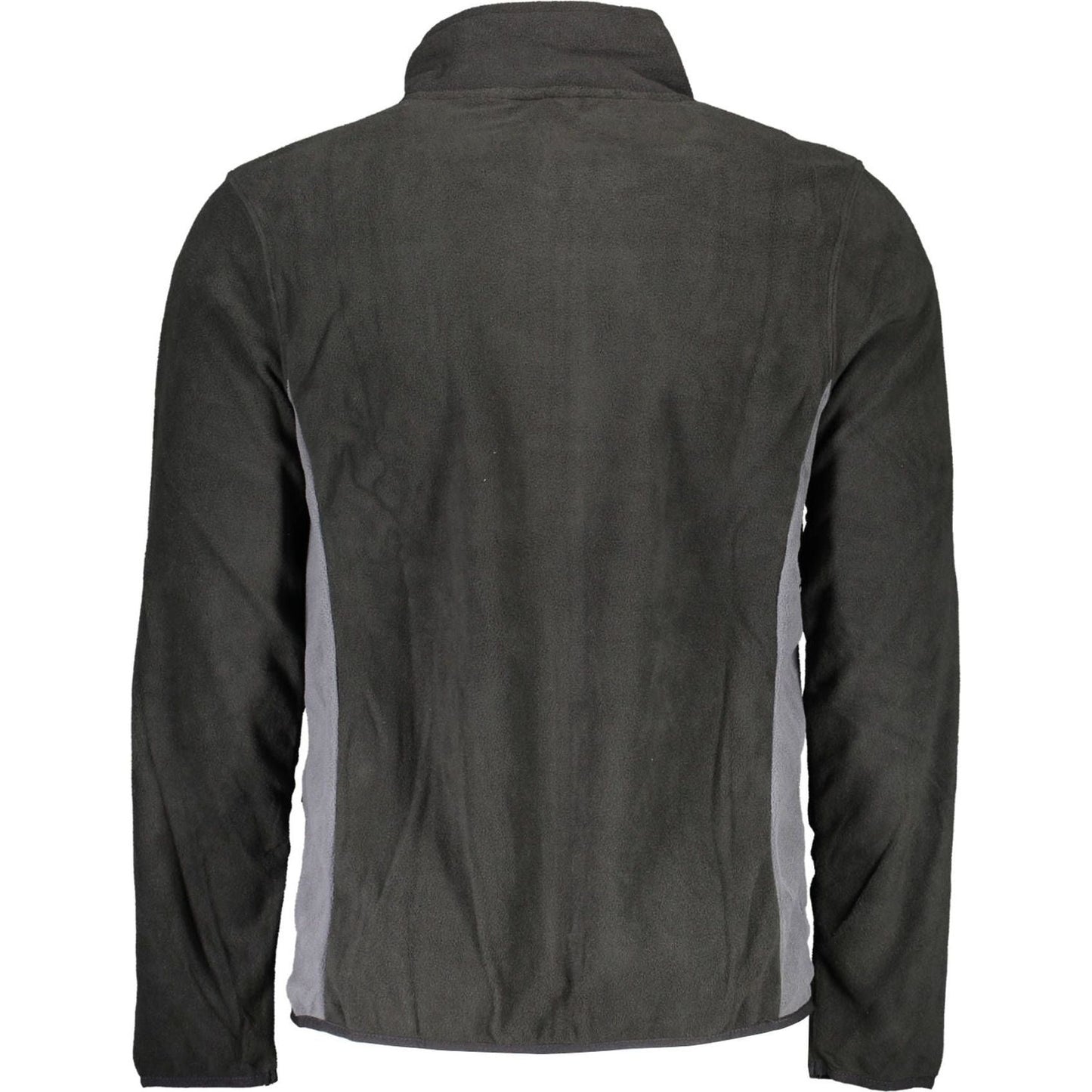 Sleek Black Long-Sleeved Zip Sweatshirt