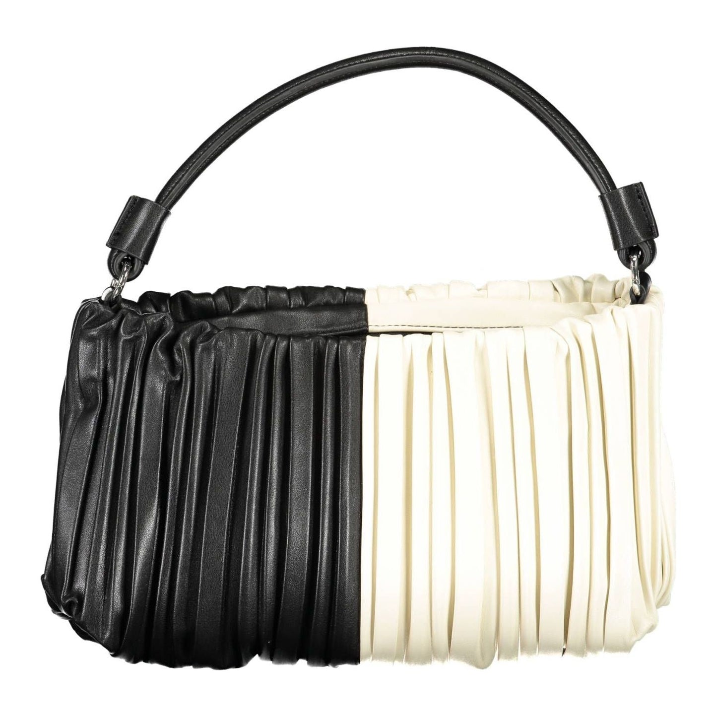 Chic Black Contrasting Detail Satchel