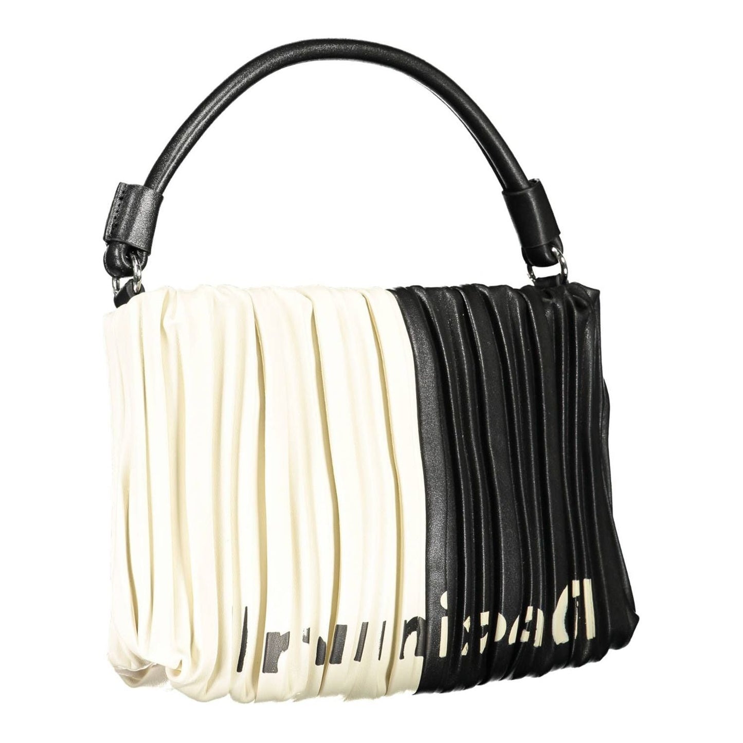 Chic Black Contrasting Detail Satchel