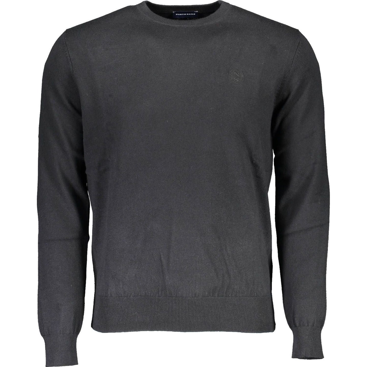 Eco-Friendly Embroidered Black Sweater