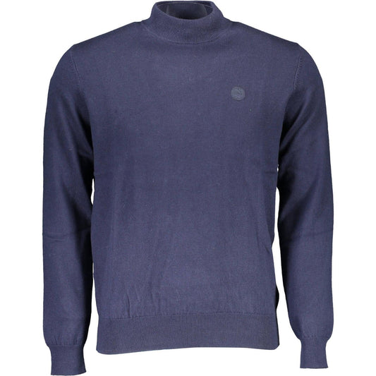 Eco-Conscious Turtleneck Sweater in Blue