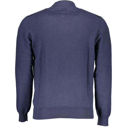 Eco-Conscious Turtleneck Sweater in Blue