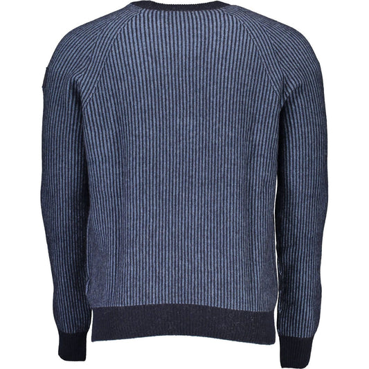 Eco-Conscious Blue Sweater with Emblem Detail North Sails