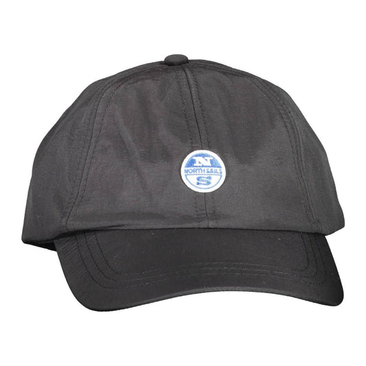 North Sails Sleek Black Visor Cap with Logo Detail North Sails