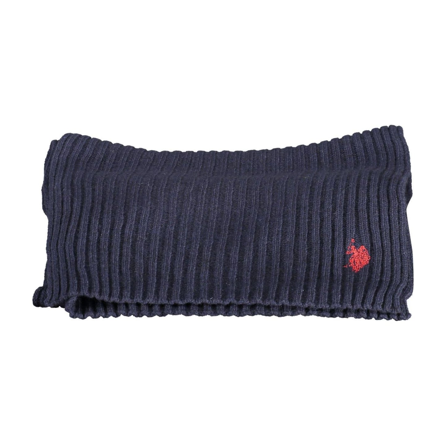 U.S. POLO ASSN. Elegant Embroidered Blue Scarf U.S. POLO ASSN.