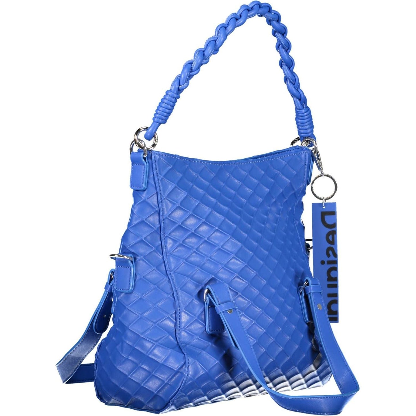 Desigual Chic Blue Contrasting Detail Handbag Desigual