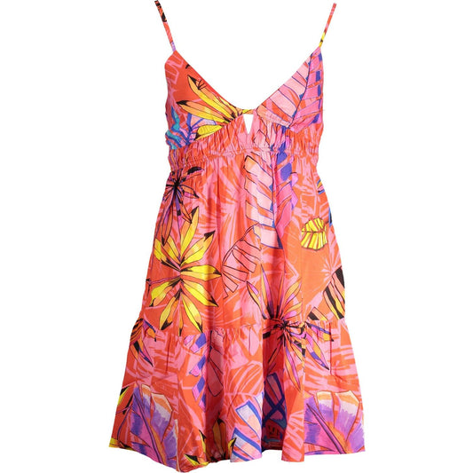 Radiant Pink Summer Dress with Delicate Details Desigual