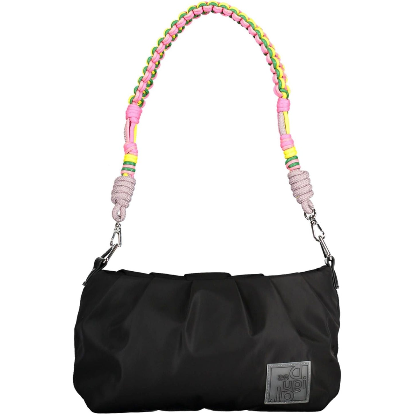 Desigual Chic Black Contrast Detail Handbag Desigual