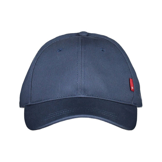 Chic Blue Cotton Visor Cap