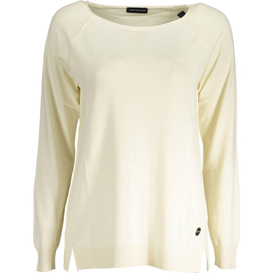 North Sails Chic Contrasting Detail White Sweater North Sails