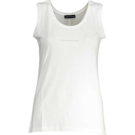 Chic Organic Cotton Tank Top with Logo Print