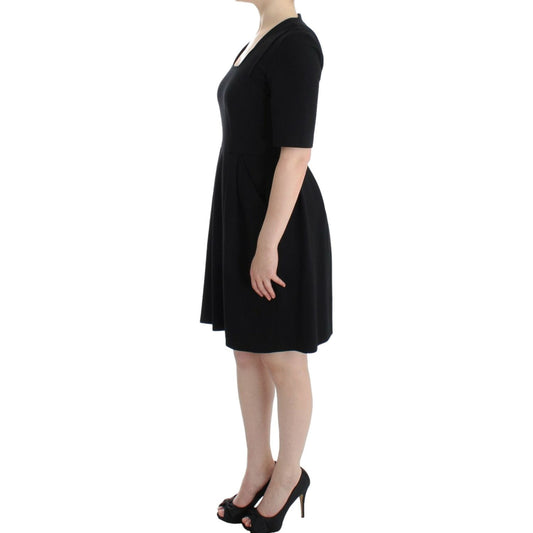 CO|TE | Elegant Black Short Sleeve Venus Dress| McRichard Designer Brands   