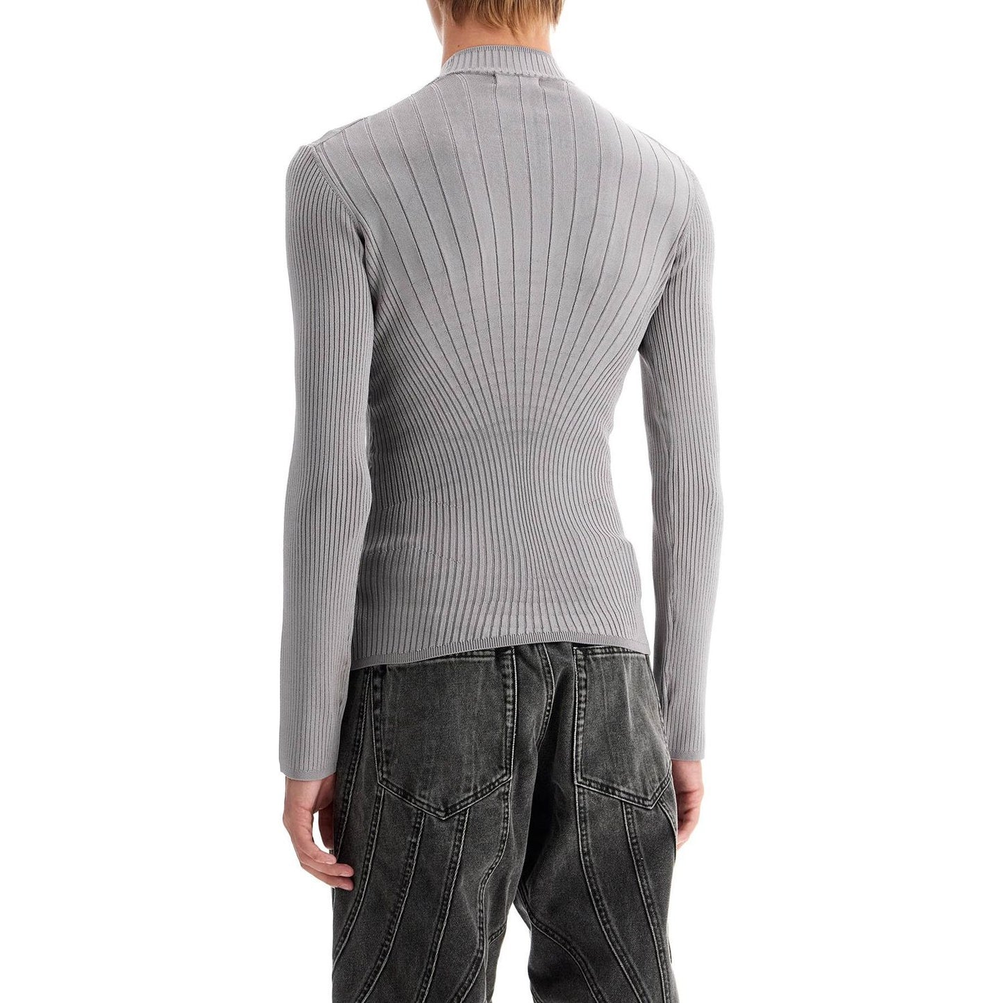 Mugler fitted long-sleeved top Knitwear Mugler