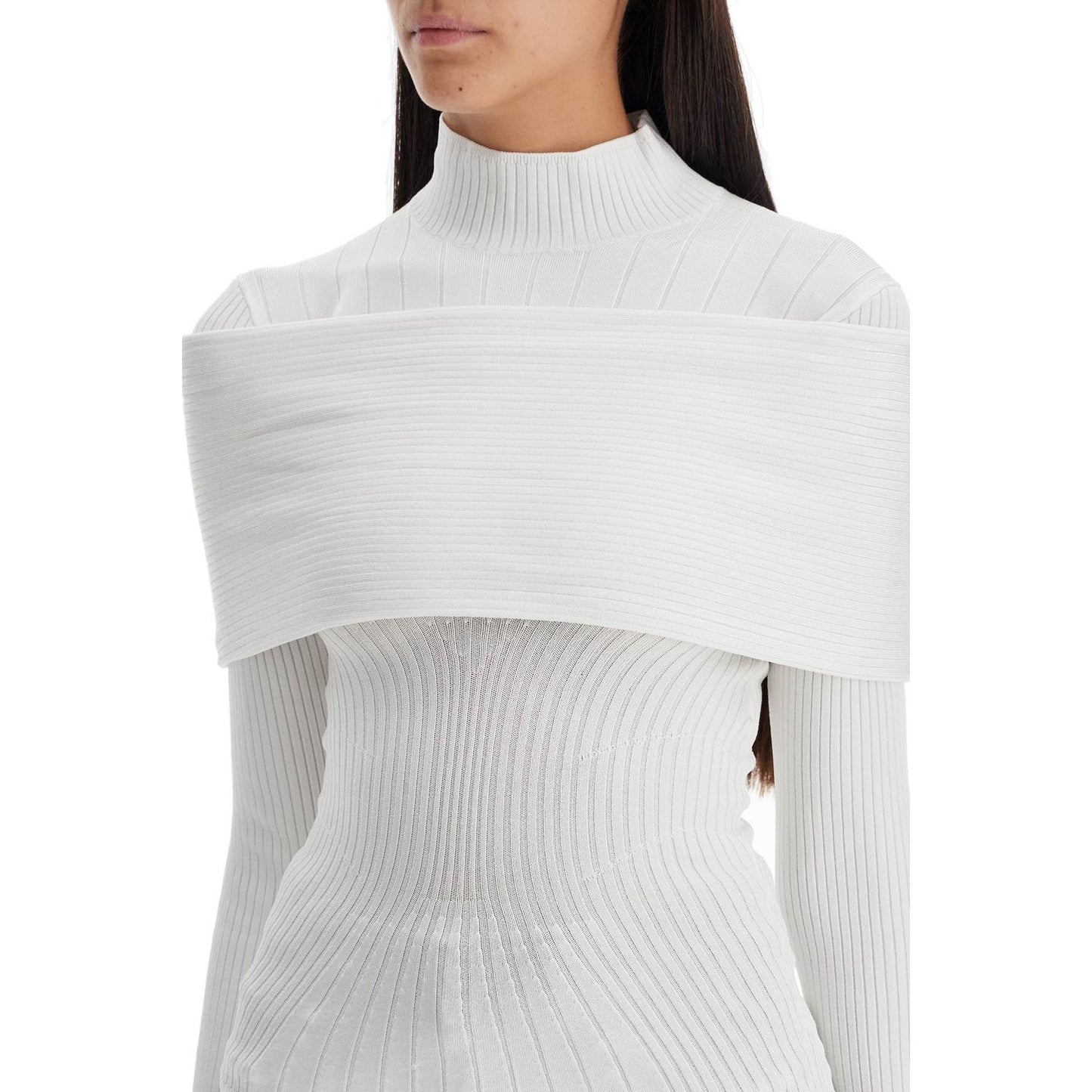 Mugler long-sleeved top with off- Topwear Mugler