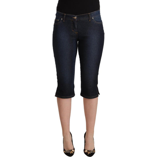 Chic Low Waist Capri Denim Pants