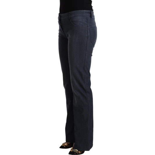 Chic Dark Blue Straight Cut Jeans