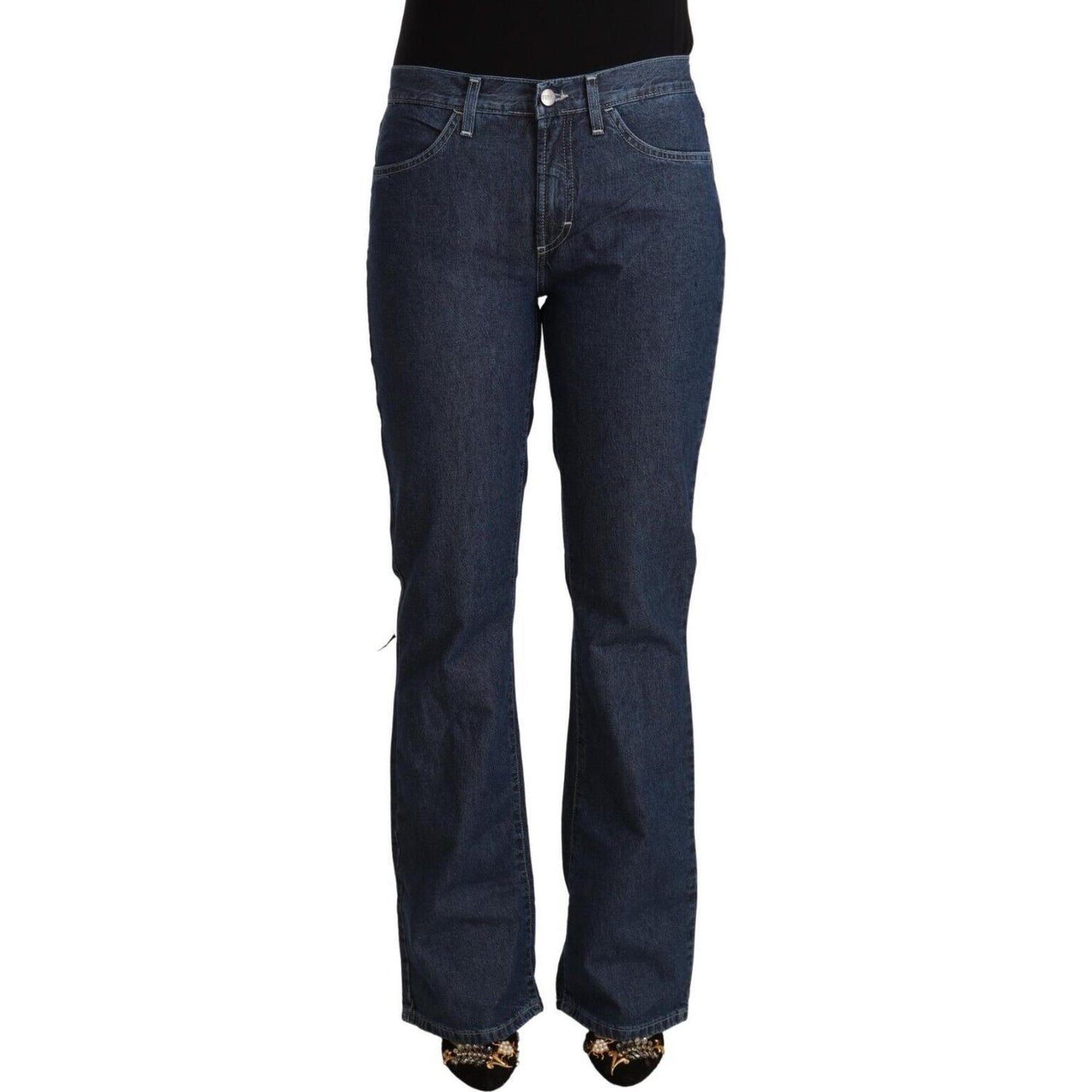 Elegant Flared Cotton Jeans