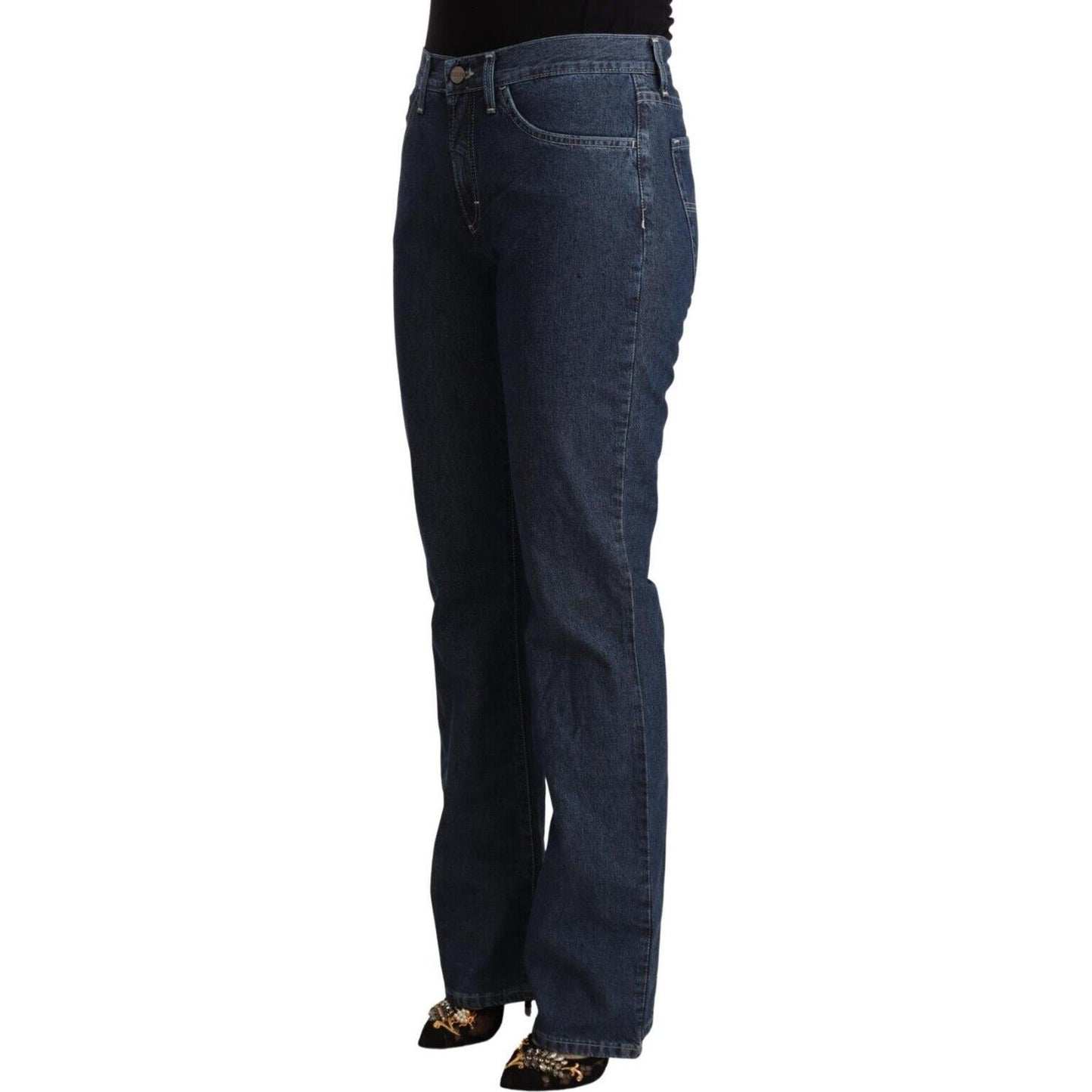 Elegant Flared Cotton Jeans