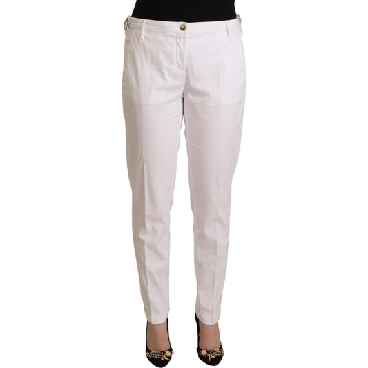 Elegant Mid Waist Tapered Trousers