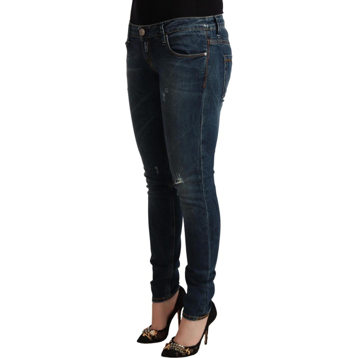 Chic Low Waist Skinny Denim Jeans