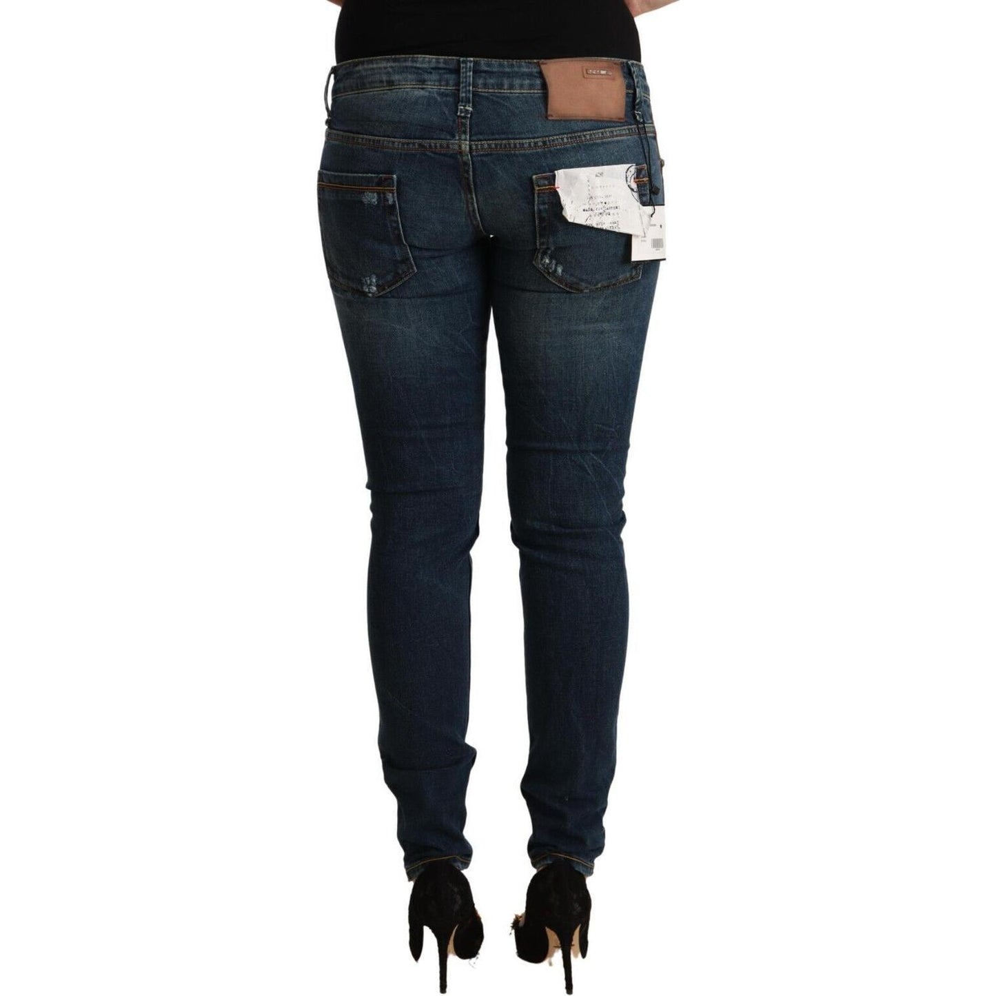 Chic Low Waist Skinny Denim Jeans