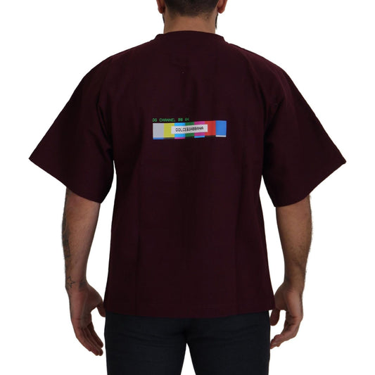 Bordeaux Crewneck Cotton Tee