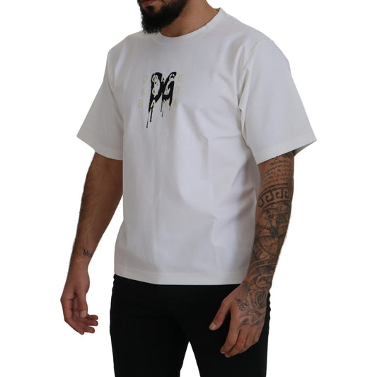 Timeless White Logo Crewneck Tee