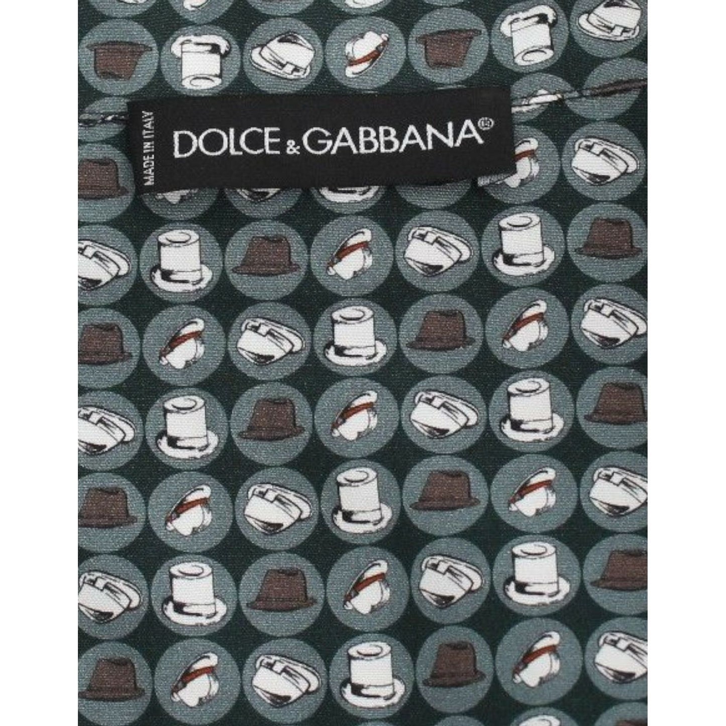 Dolce & Gabbana Elegant Green Pajama Nightshirt green-hat-print-cotton-pajama-shirt-sleepwear