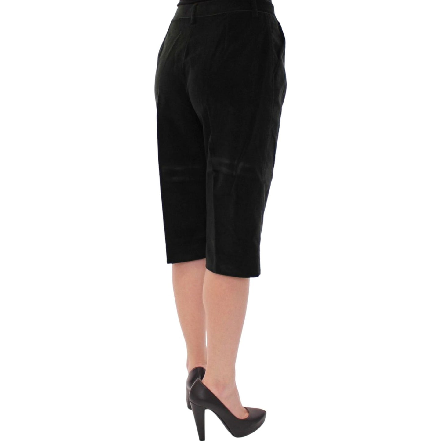 Dolce & Gabbana Elegant Designer Black Shorts black-cotton-shorts-pants