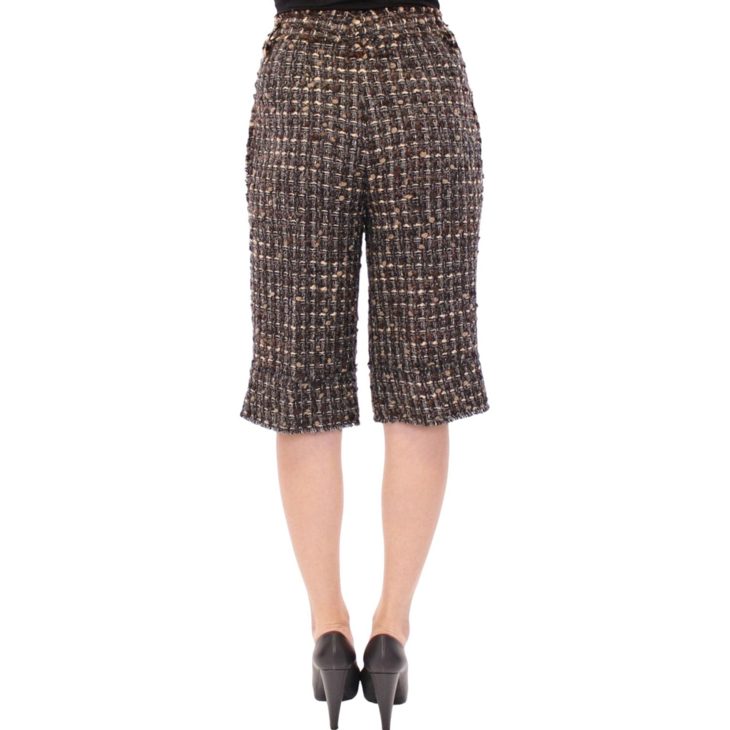 Dolce & Gabbana Elegant Multicolor Wool Blend Shorts multicolor-wool-shorts-pants