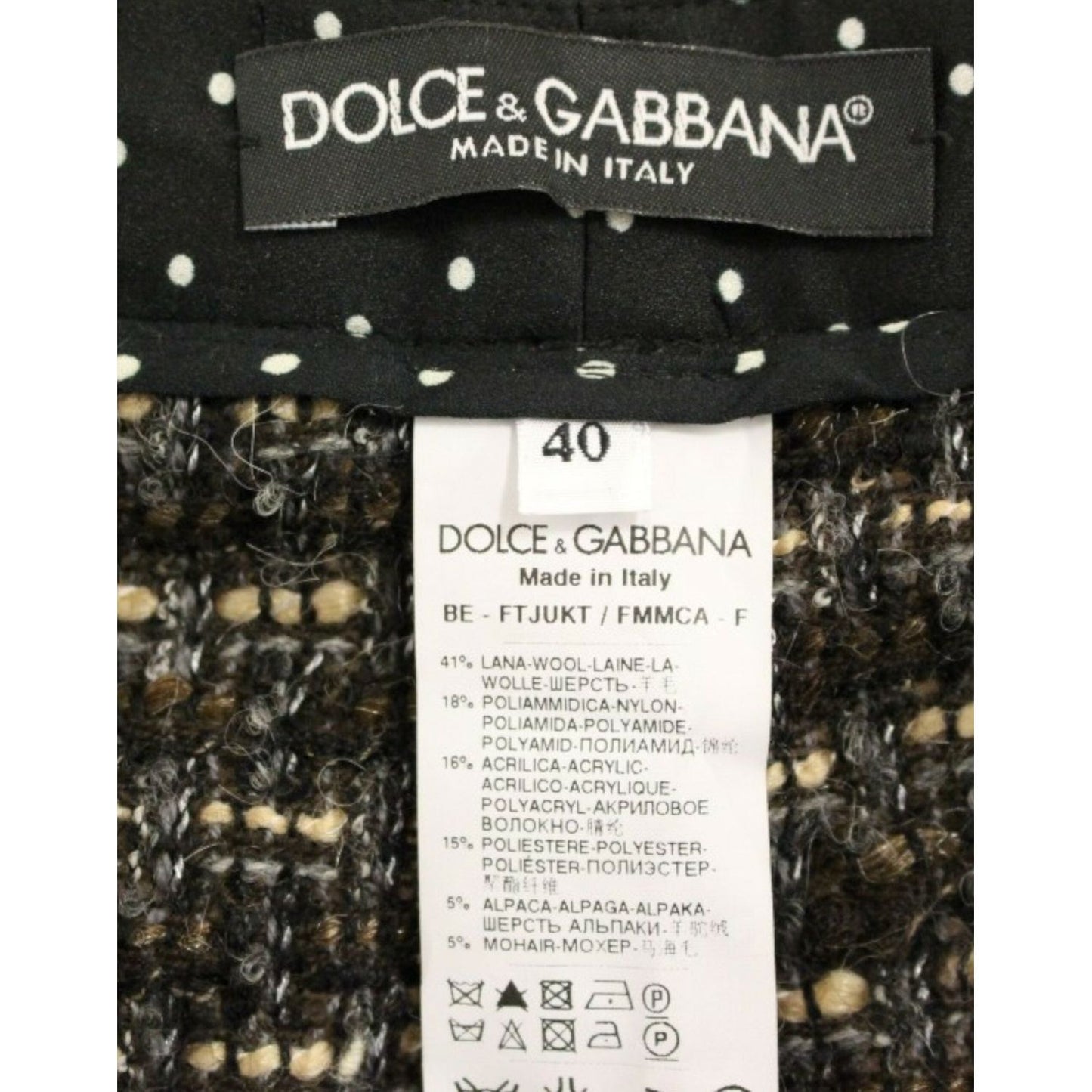 Dolce & Gabbana Elegant Multicolor Wool Blend Shorts multicolor-wool-shorts-pants