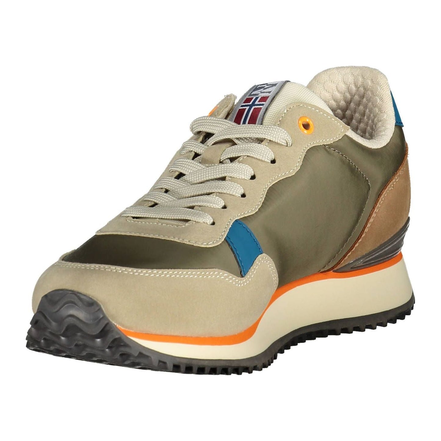 Beige Trailblazer Sneakers with Logo Accent