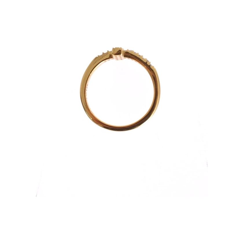 Nialaya | Elegant Gold Plated Sterling Silver CZ Ring| McRichard Designer Brands   