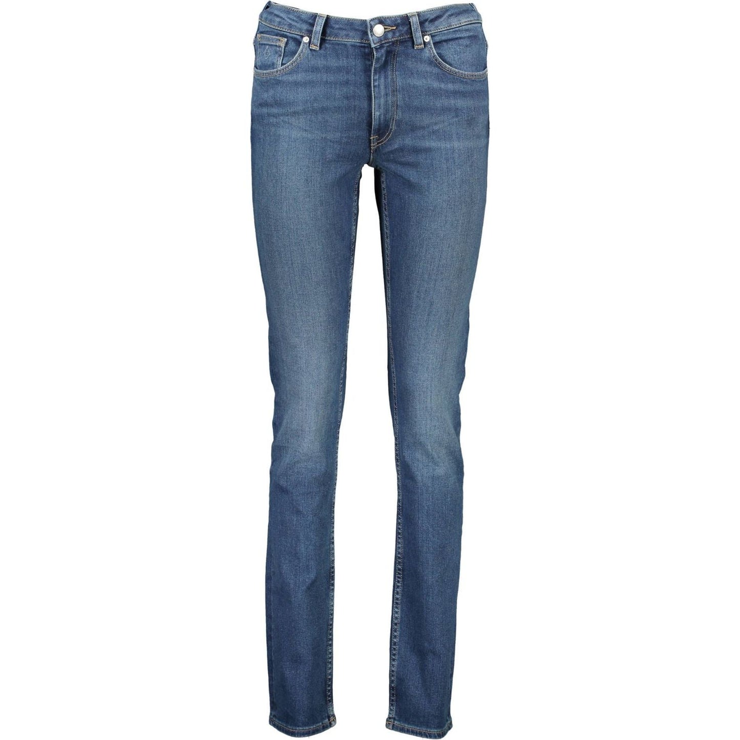 Sleek Slim-Fit Faded Jeans