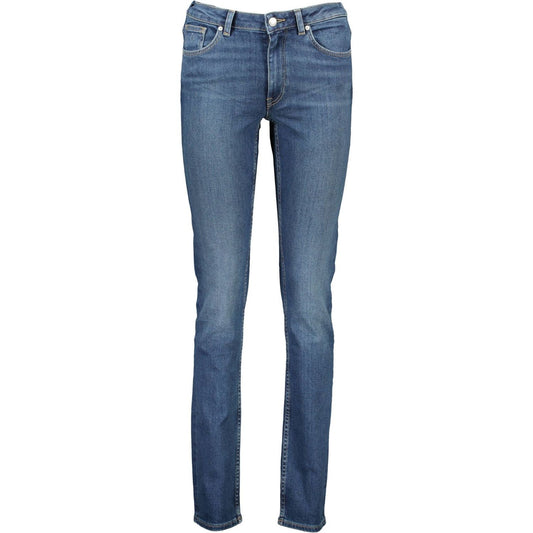 Sleek Slim-Fit Faded Jeans