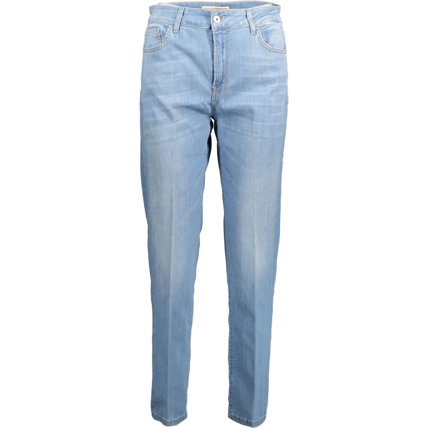 Elegant Light Blue Slim-Fit Jeans