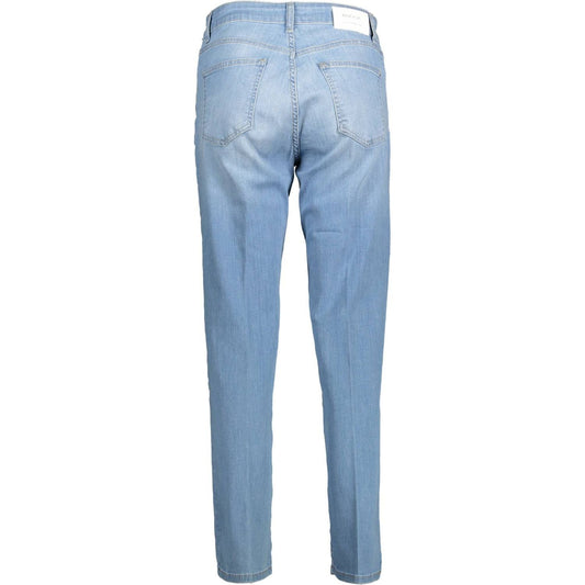 Elegant Light Blue Slim-Fit Jeans