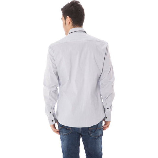 Elegant Light Blue Long Sleeve Shirt Costume National