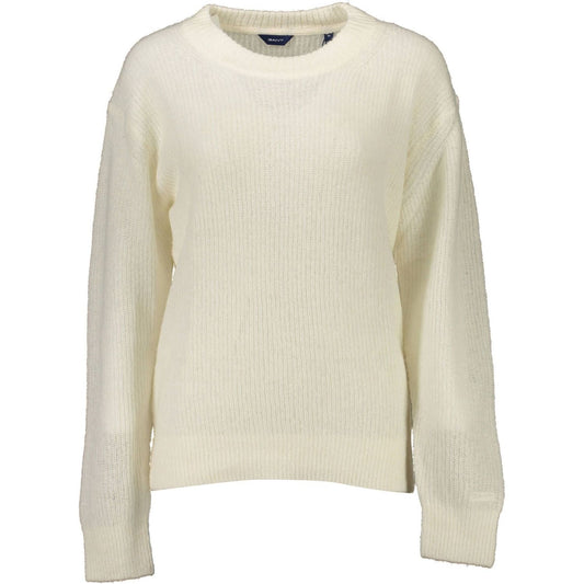 Elegant White Wool-Blend Sweater Gant