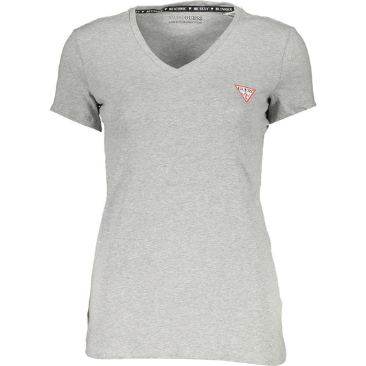 Eco-Conscious V-Neck Logo Tee