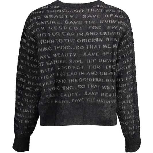 Glamorous Black Long-Sleeved Round Neck Sweater Desigual