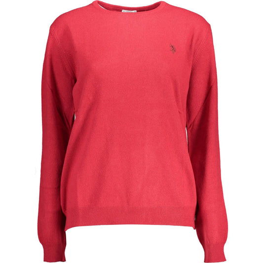 U.S. POLO ASSN. Elegant Pink Wool-Cashmere Blend Sweater U.S. POLO ASSN.