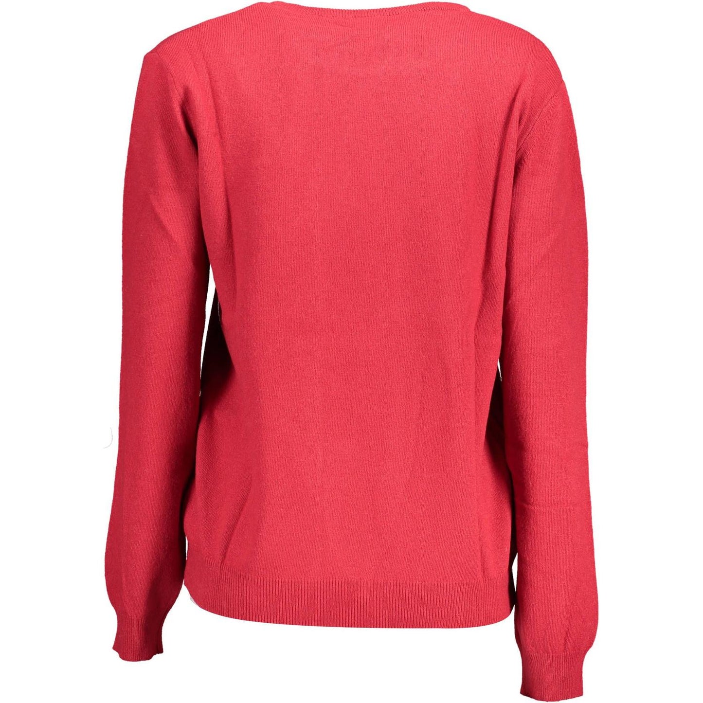 Elegant Pink Wool-Cashmere Blend Sweater