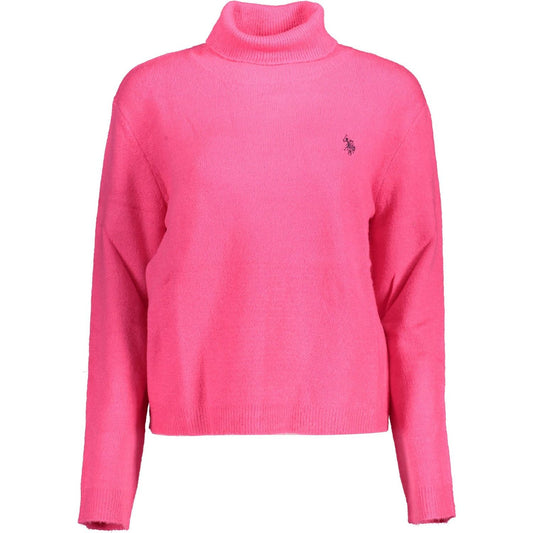 U.S. POLO ASSN. Chic Turtleneck Sweater with Elegant Embroidery U.S. POLO ASSN.