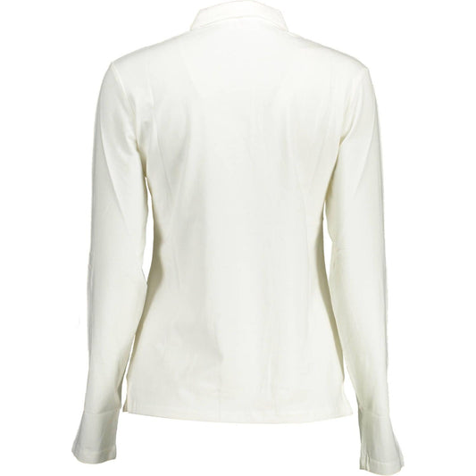 U.S. POLO ASSN. Elegant Long-Sleeved White Polo Shirt U.S. POLO ASSN.