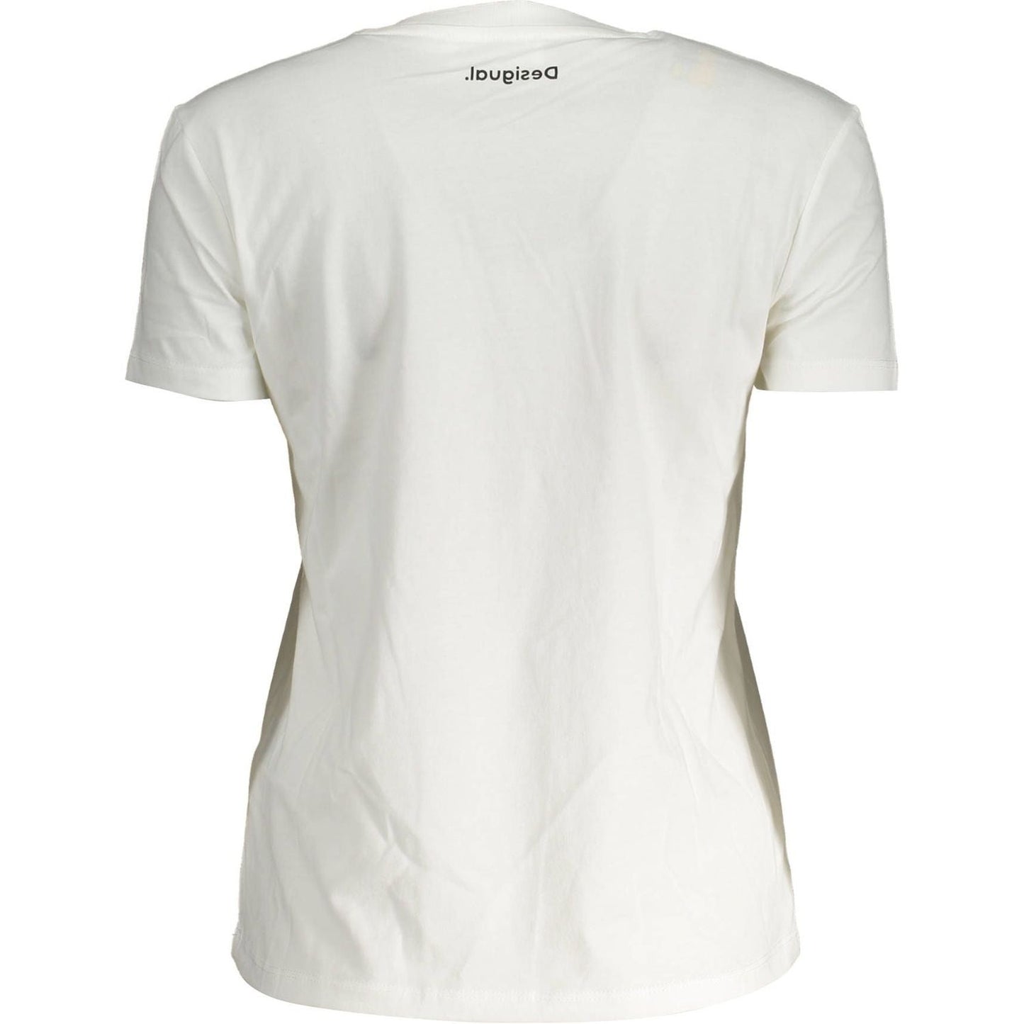 Elegant White Tee with Exclusive Applique Detail