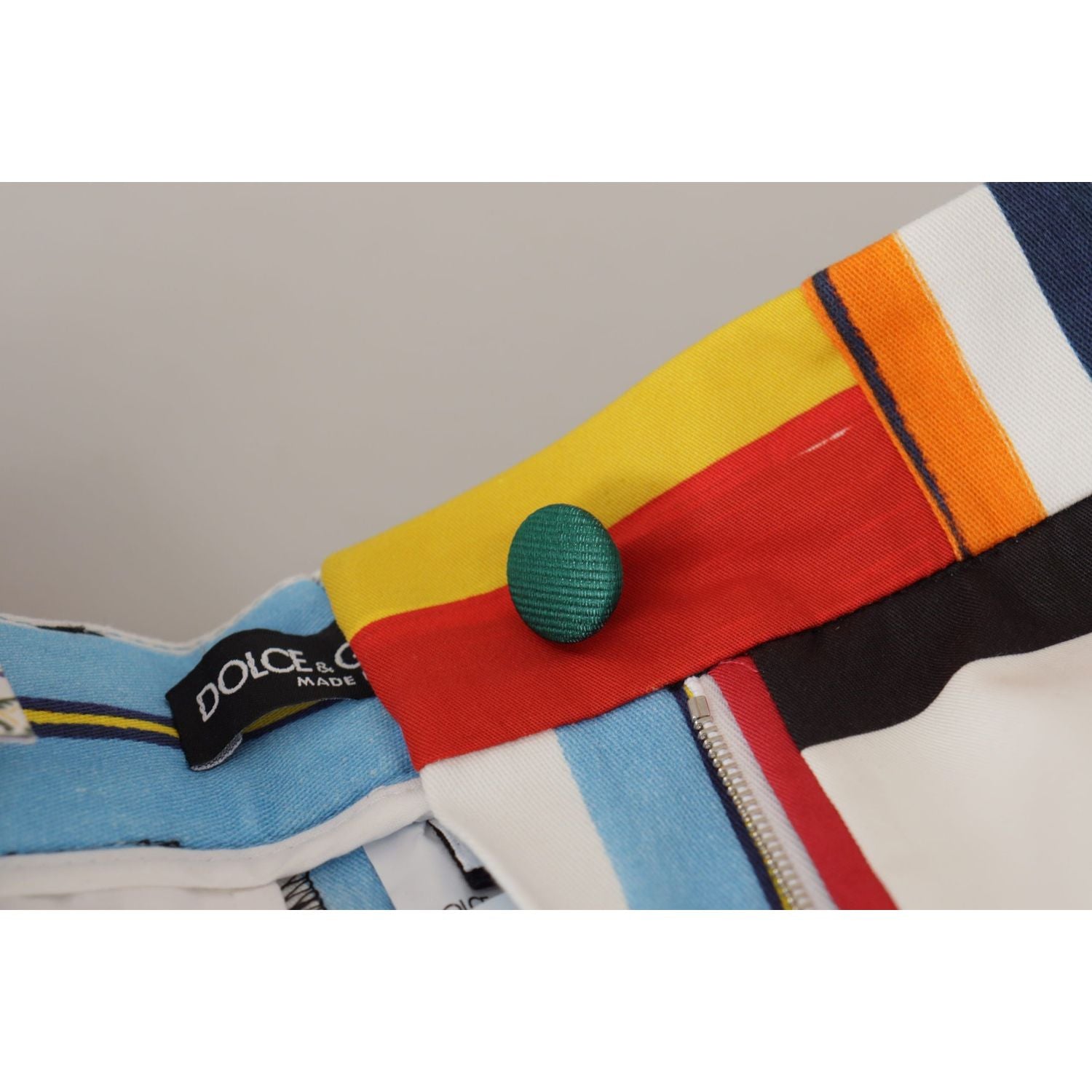 بنطلون مخطط أنيق بخصر مرتفع من دولتشي آند غابانا