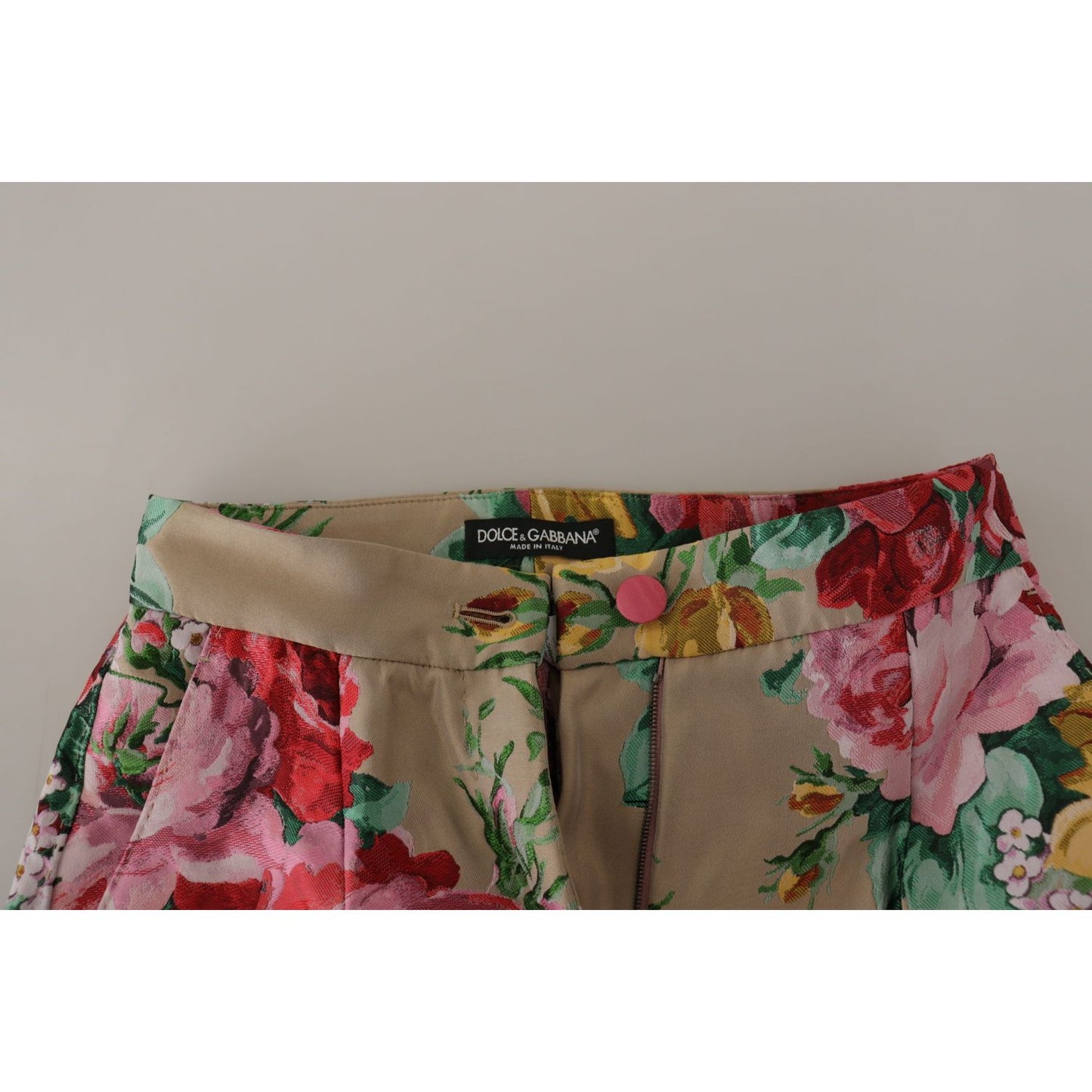 Floral High-Waist Dress Pants