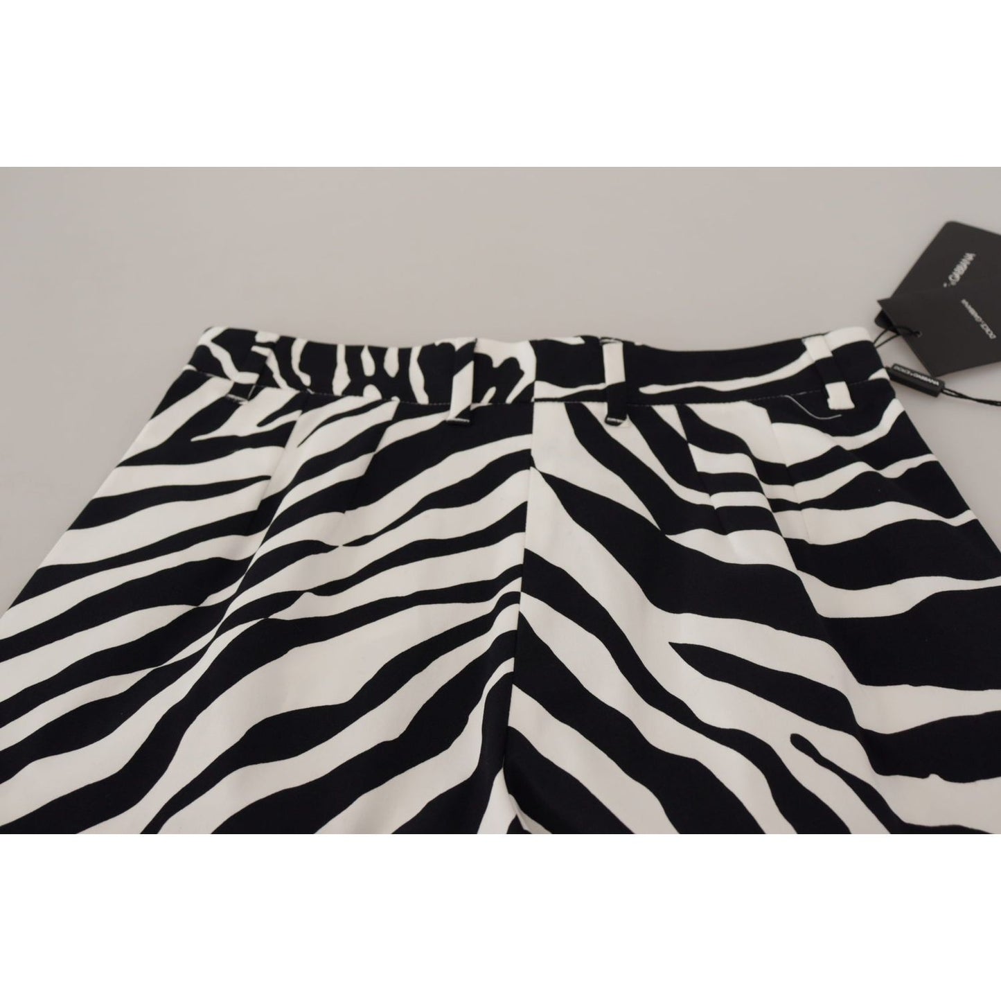 Zebra Print Mid Waist Hot Pants