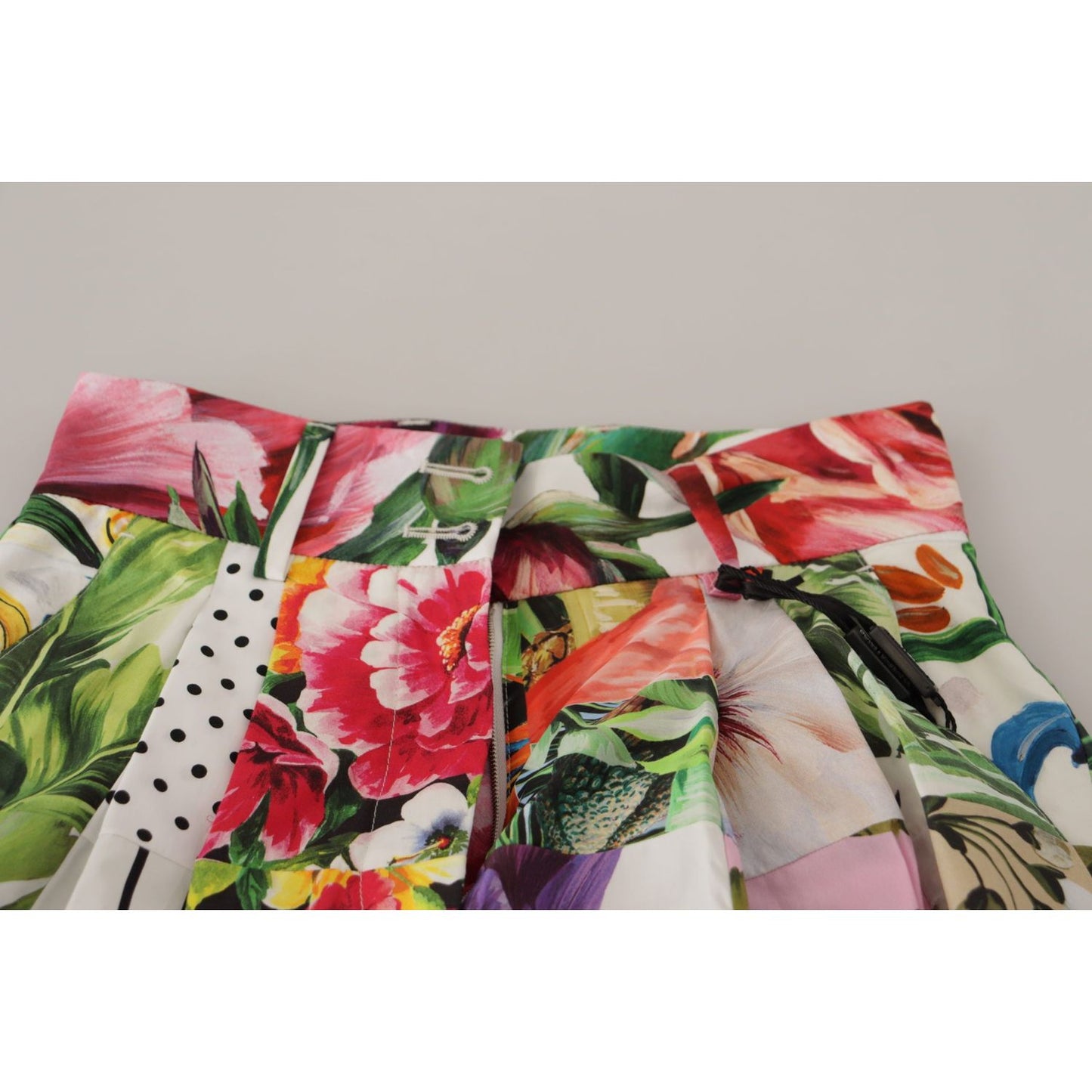 Multicolor Majolica Floral High-Waist Shorts